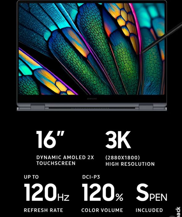 Galaxy Book4 360 16 inch I7 155h 16gb RAM nou