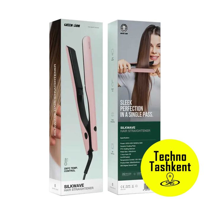Выпрямитель для волос Green Lion, индикатор, регулировка температуры