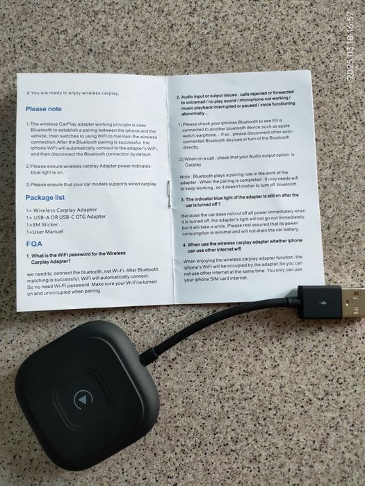 Wireless Carplay Adapter