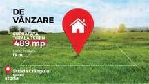 Vanzare teren intravilan 489 mp, deschidere 19ml, langa Comuna Berceni
