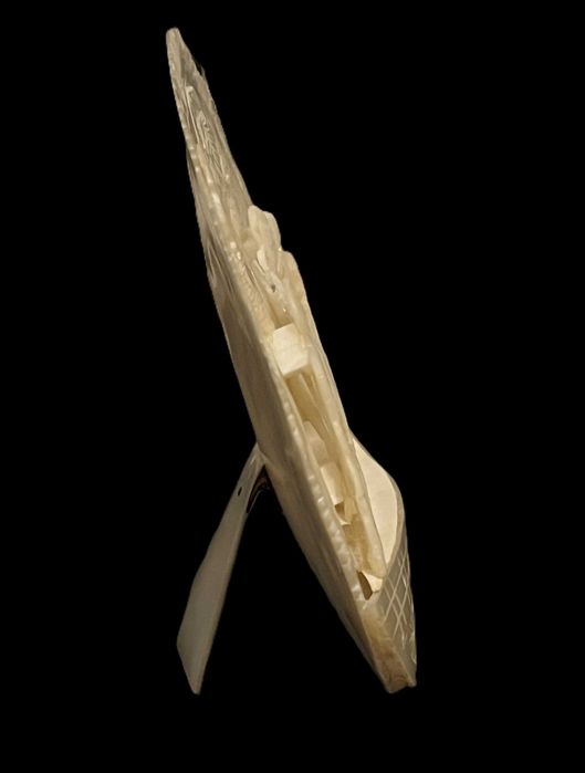 icoana tablou sculptura diorama placheta sidef art bieder rococo