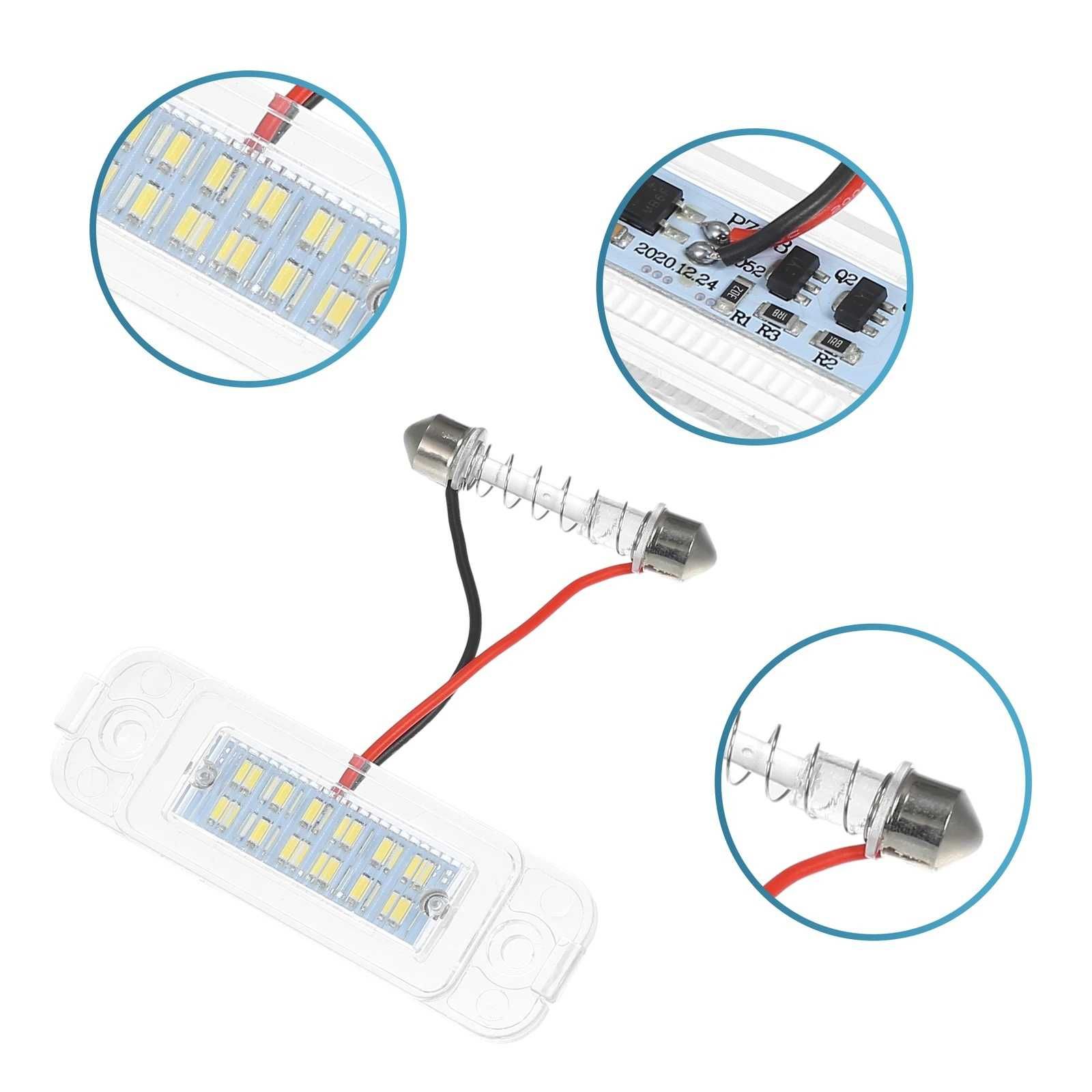Гаранция! LED Плафони за Заден Номер на Mercedes W163 W164 X164 W251