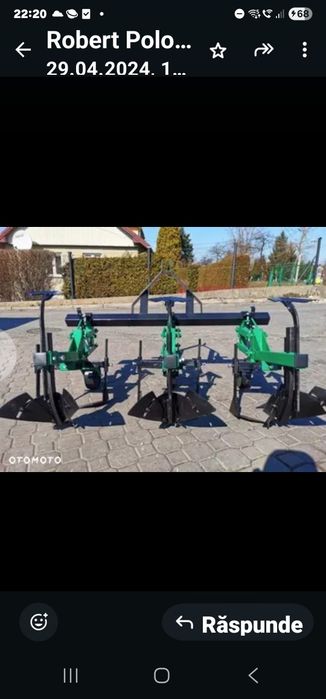 Cultivator sapat scos cartofi bilonator rarita prășitoare cu 3 rânduri