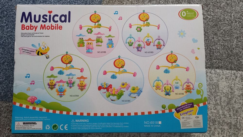 Carusel muzical pentru bebelusi