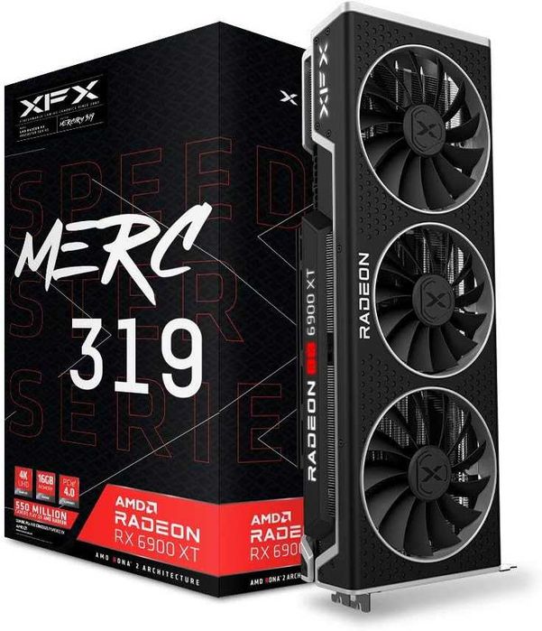 Placa video XFX Radeon RX 6900 XT Speedster MERC 319 Black, 16GB GDDR6