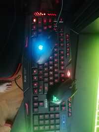 2 buc mouse gaming razer abisus si loghitech g402 si tastatura gaming