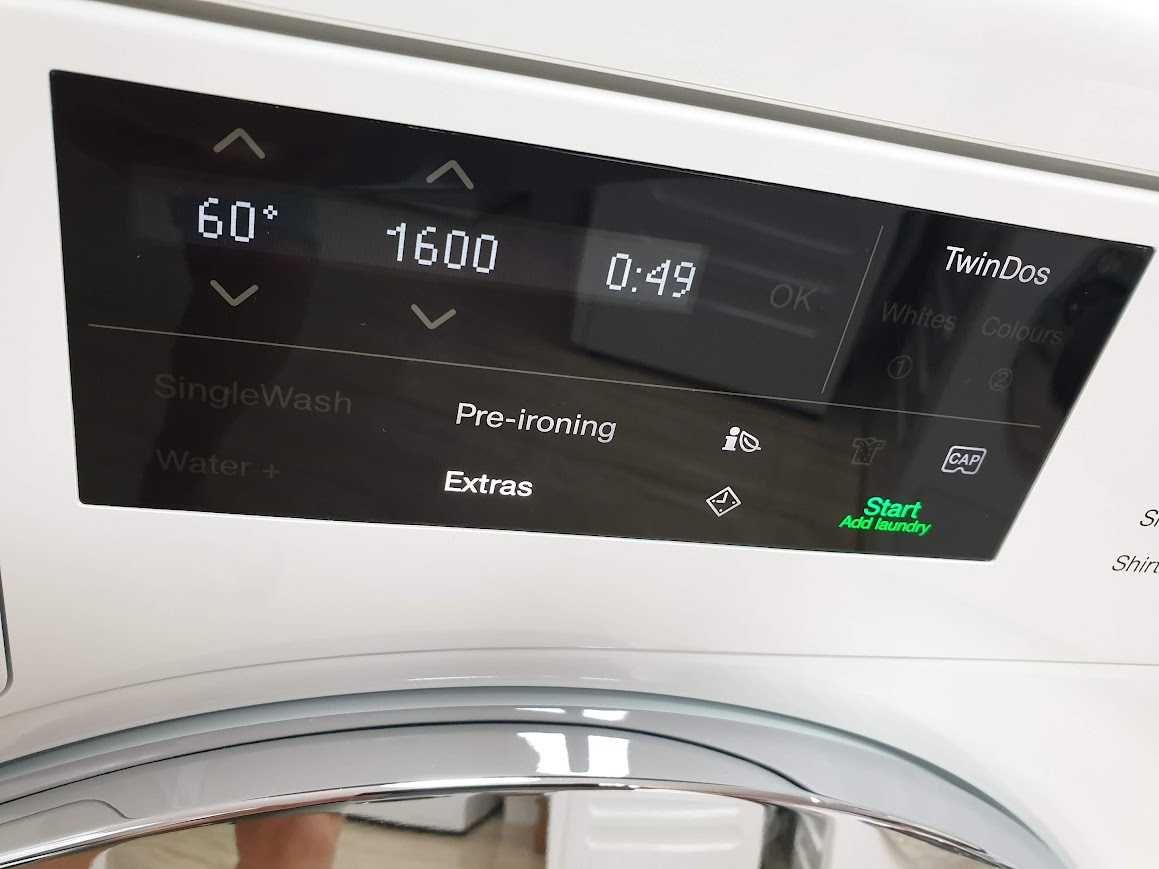 1600rpm - 9кг - Wi-Fi - TwinDos - Подсветка Miele Пералня 12м Гаранция