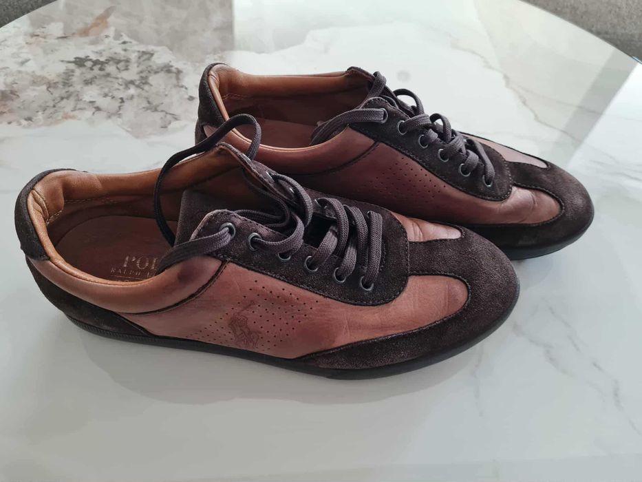 Мъжки оригинални кожени SNEAKERS Polo Ralph Lauren Handfod