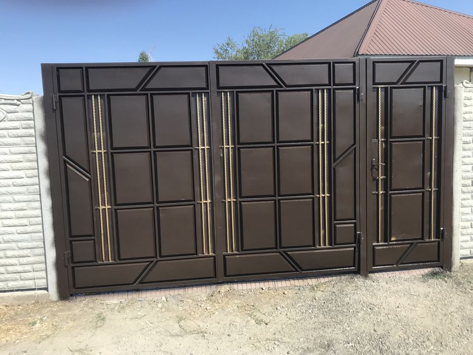 Покраска ворот  и даерей любой сложности