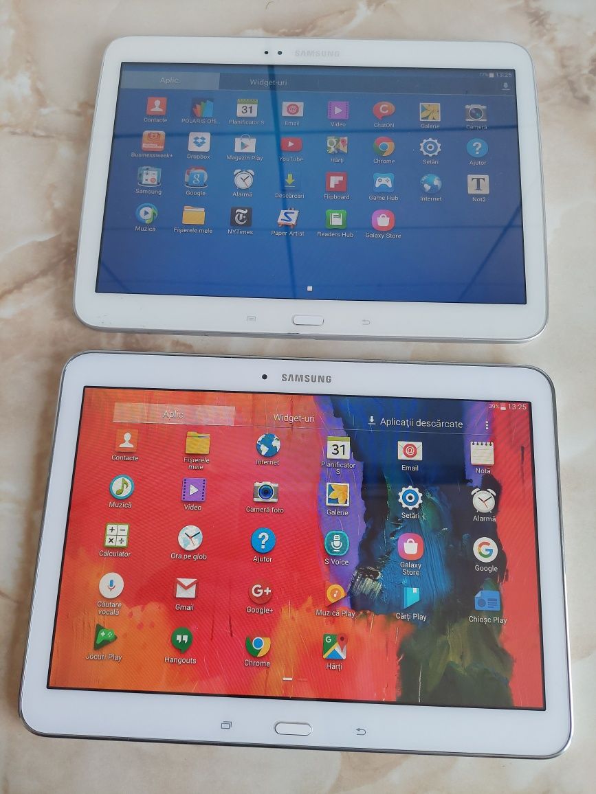 [Tab3/Tab4] Vând 2 tablete Samsung Galaxy Tab 3 și Tab 4 pe alb //poze