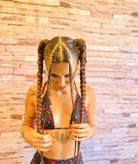 Codite Afro, ponytailsl, pigtails, box braids