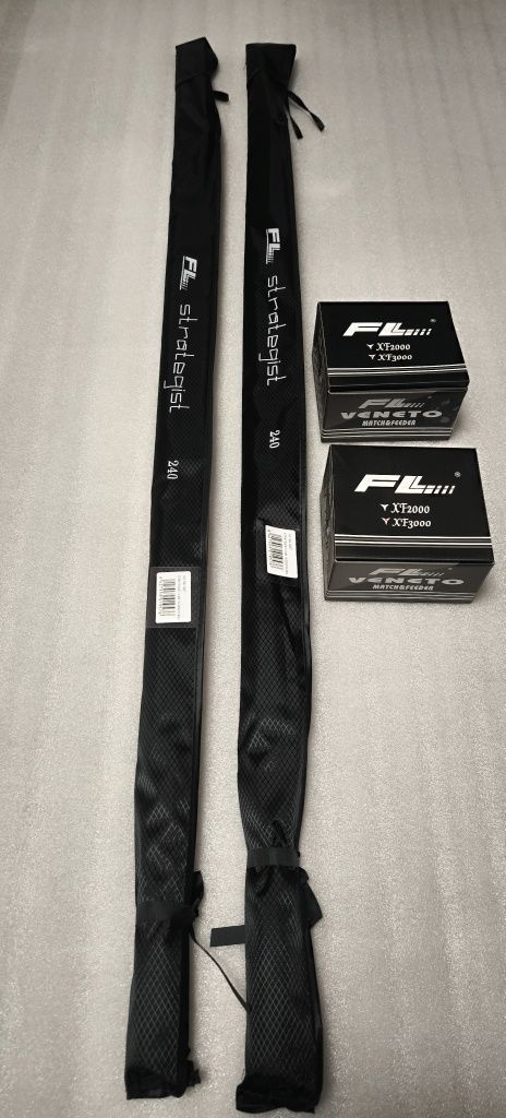SET 2 Lansete Spining Strategist Fast Spin 2.40 + 2 Mulinete FL XF 300