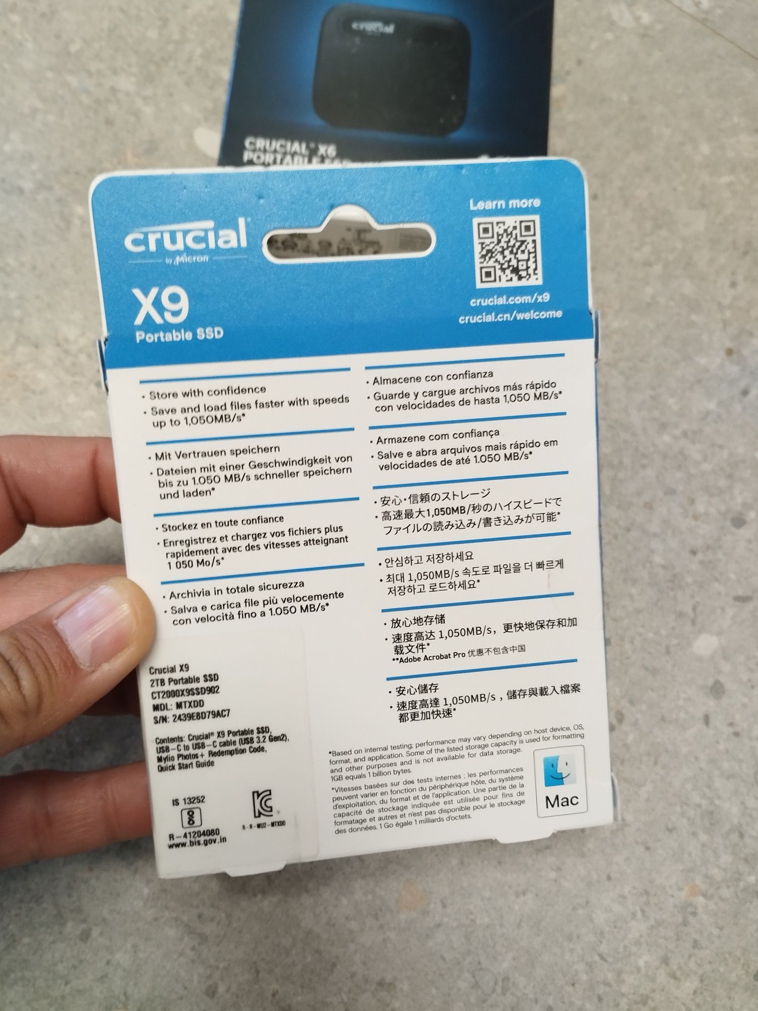 Hard disk SSD Sigilat, Crucial X6 1TB si Crucial X9 2TB
