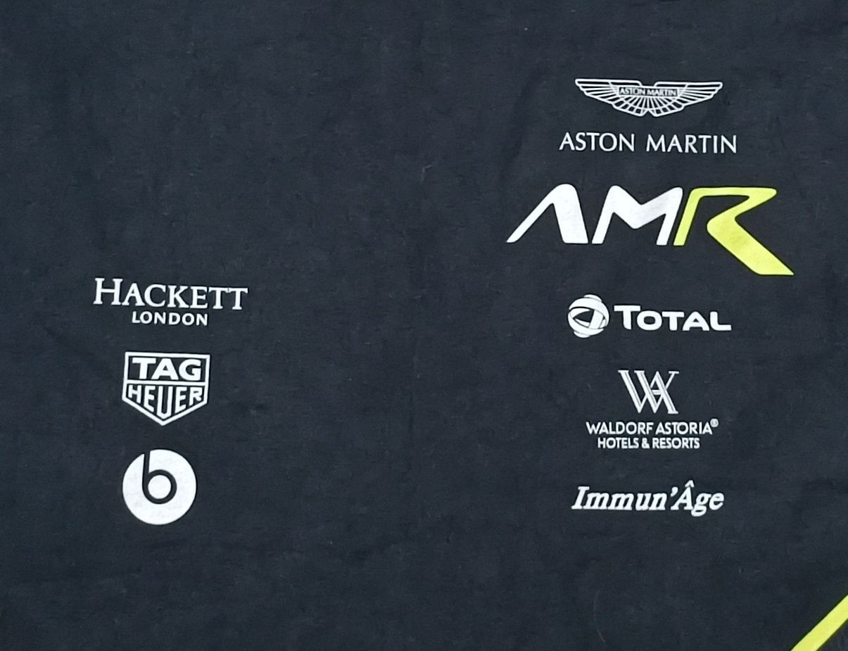 AMR Aston Martin Team T-Shirt оригинална тениска L памучна фланелка