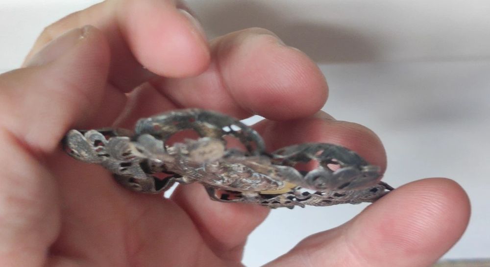 Amuletă Veche Religioasă Din Argint