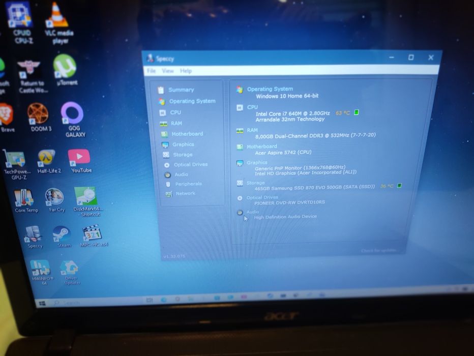 Laptop Acer Aspire 5742