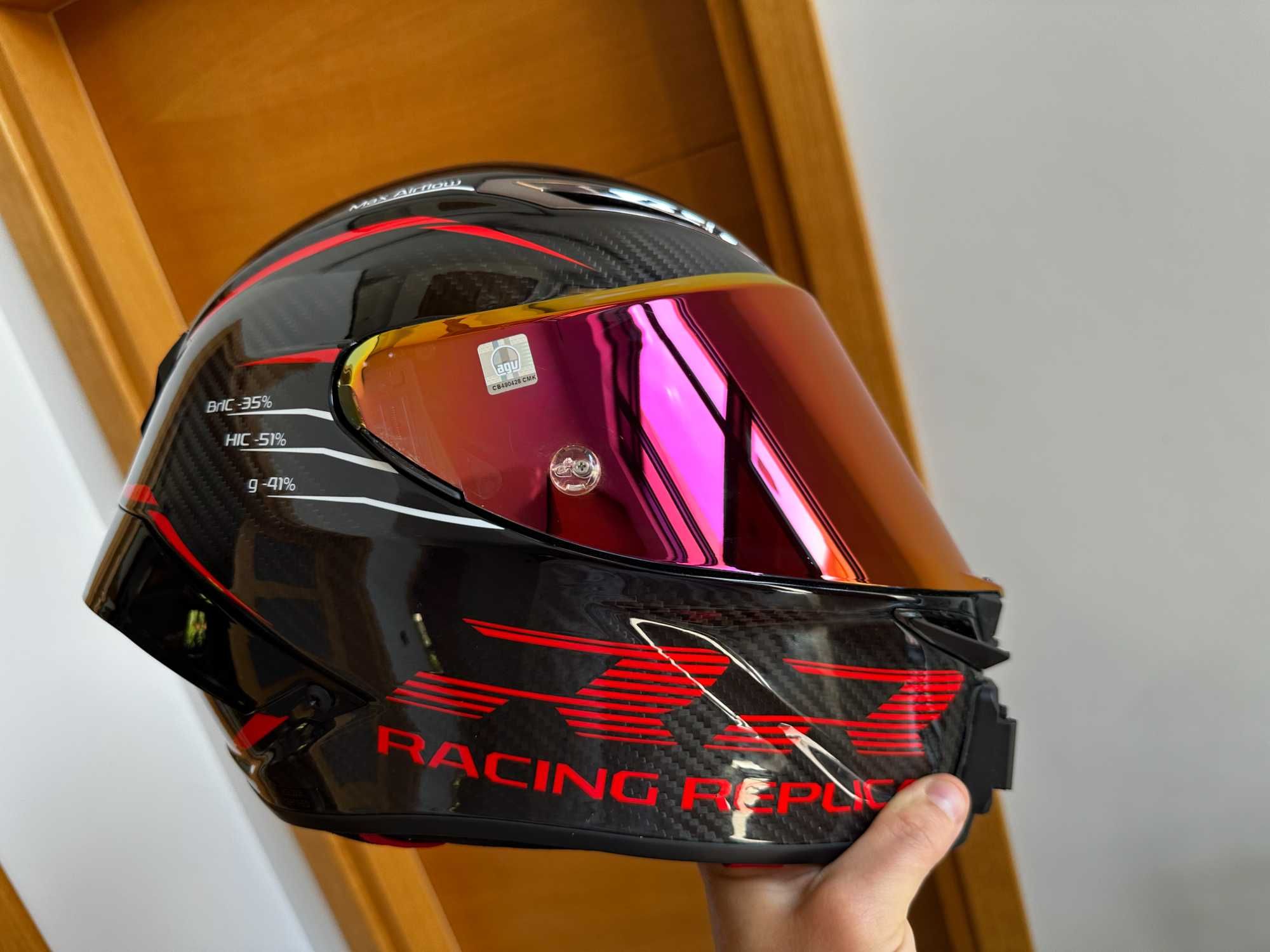 каска шлем за мотор писта AGV Pista GP RR Carbon размер L