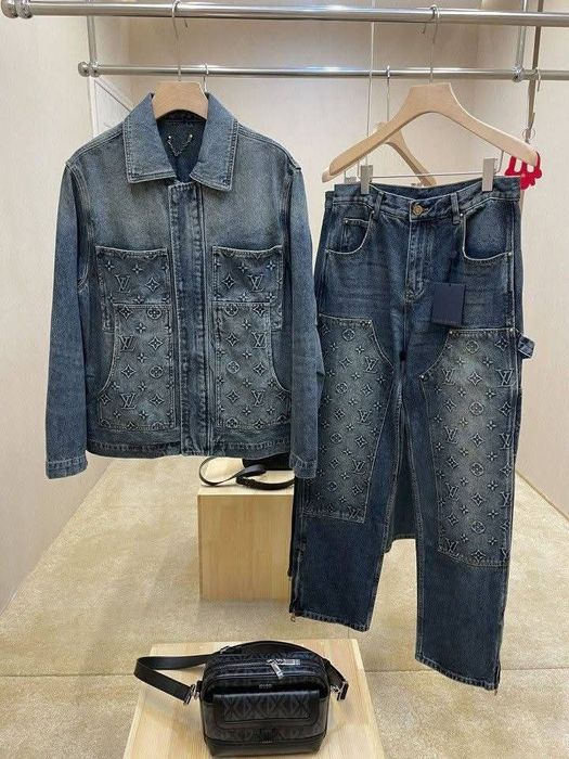 Louis Vuitton Carpenter Workwear Denim L-XXL oversize Serie art 1ABJ76