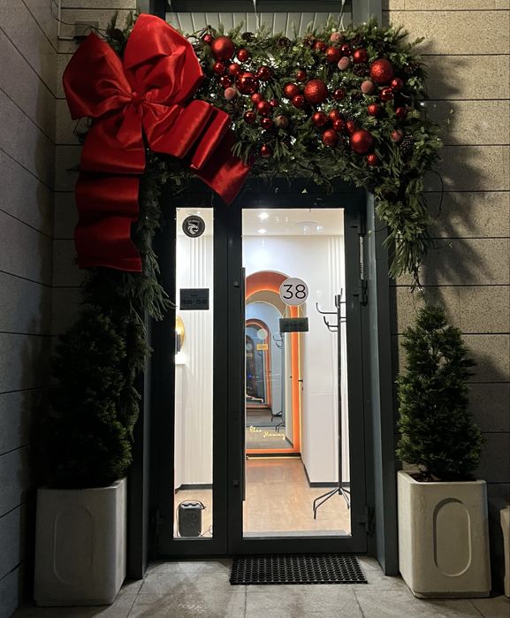 Новогоднее оформление фасадов