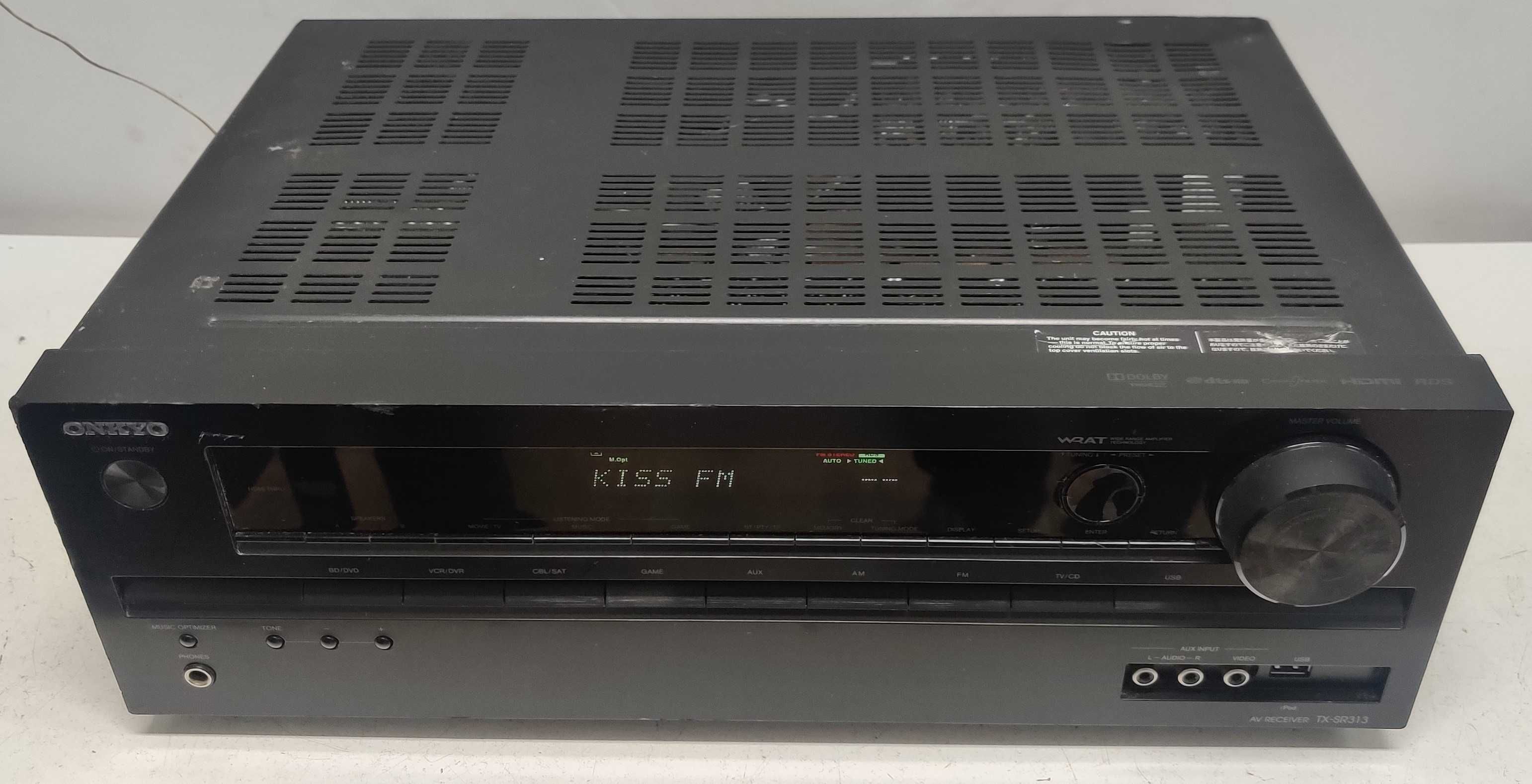 Onkyo TX SR 313 muzica stereo amp statie muzica
