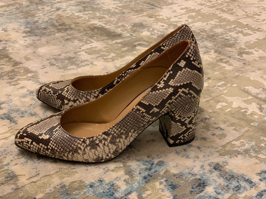 Pantofi imprimeu piele de sarpe, marimea 37