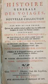 Обща история на пътешествията, том 55, 1758, оригинално издание