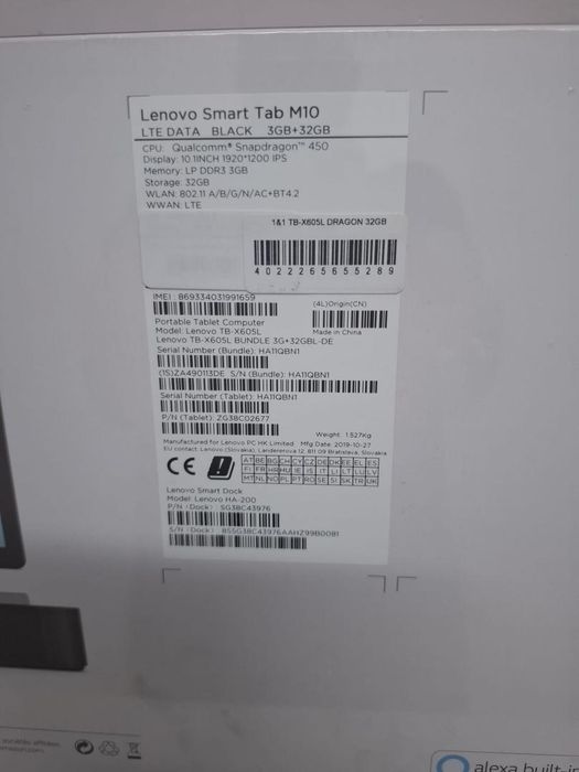 Tableta LENOVO Tab M10 -P-