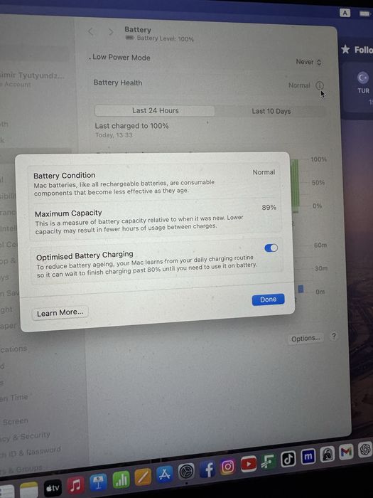 Macbook air M1 в перфектно състояние