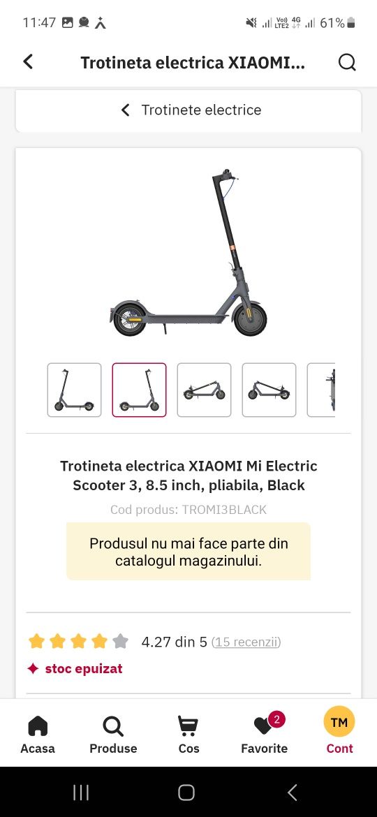 Vând trotineta electrică