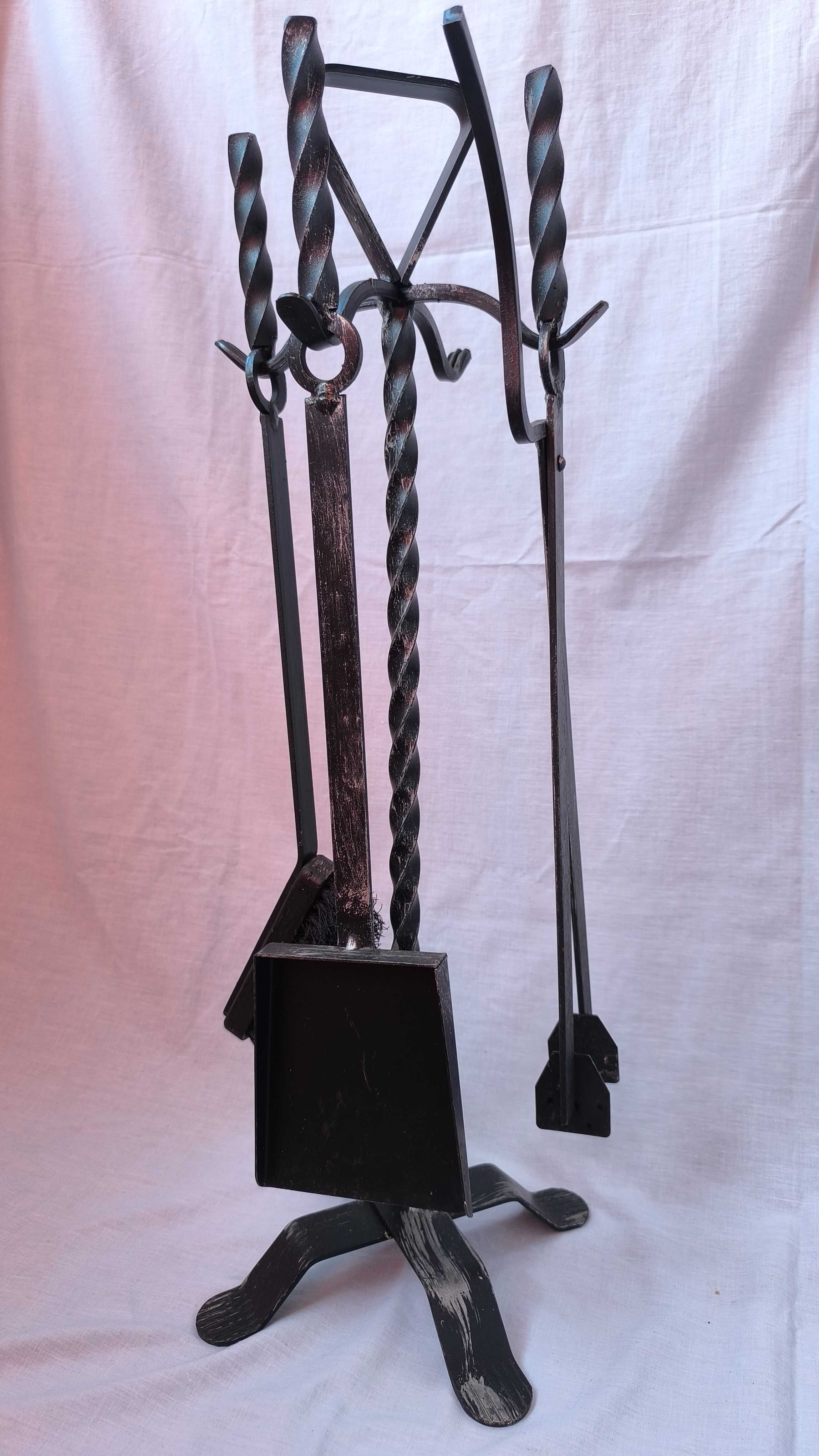 ustensile semineu accesorii gratar soba decor vintage fier forjat