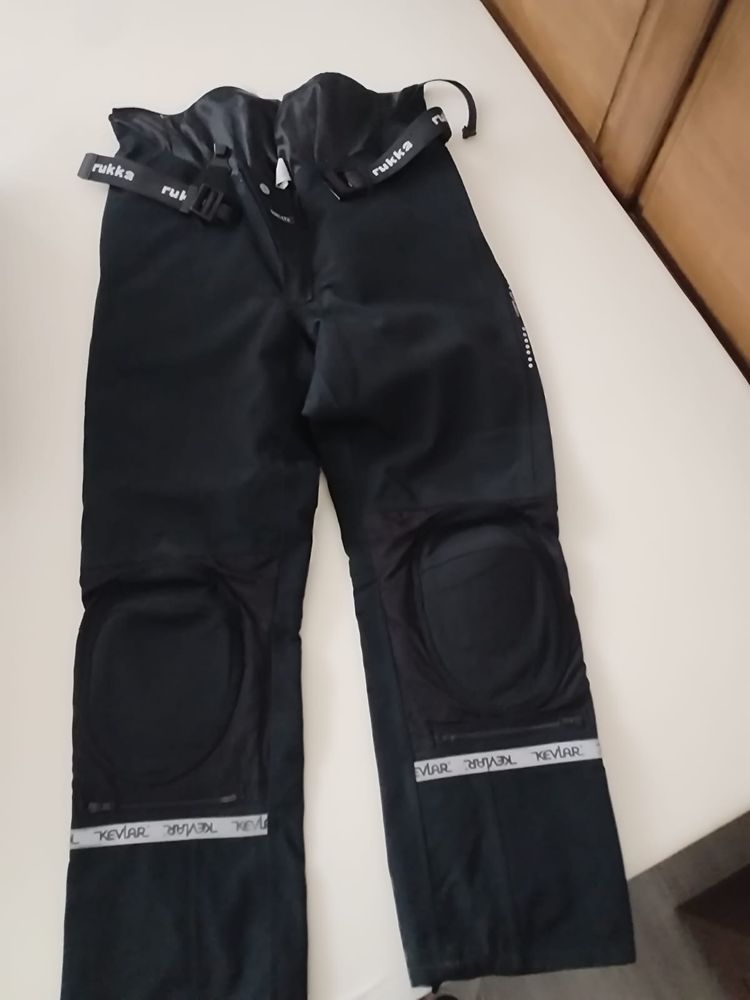 Pantaloni moto textil cu protectii