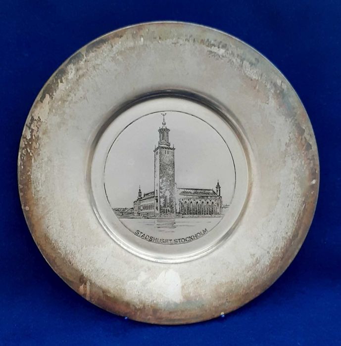 Винтидж Скандинавски сребърни чинии