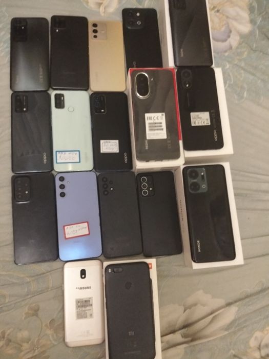 Смартфоны орро, vivo, Samsung,  Xiaomi
