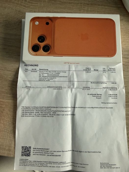 Iphone 17 Pro Max Nou 512Gb