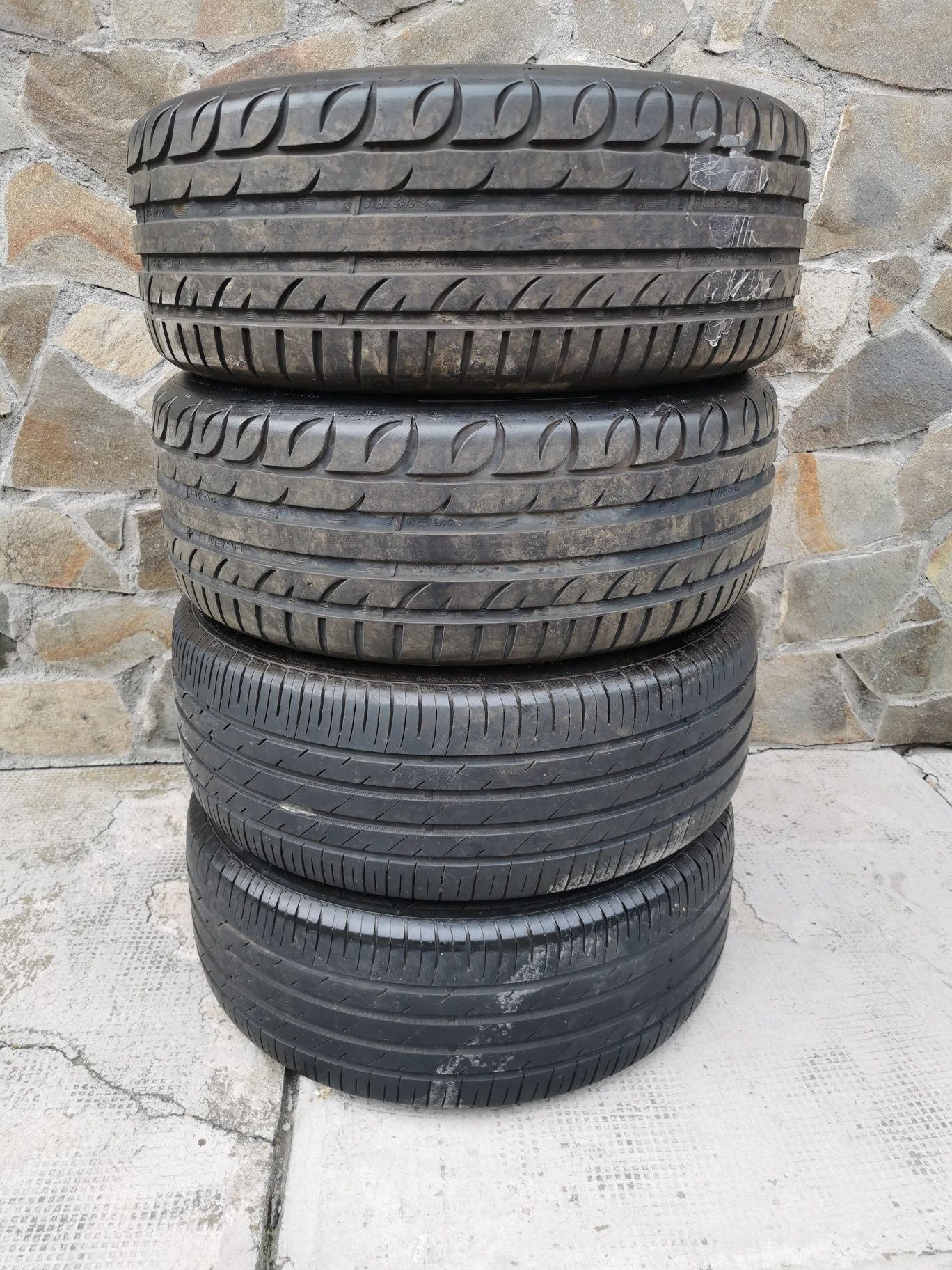 Jante originale Audi R18+cauciucuri vară 245/45/18