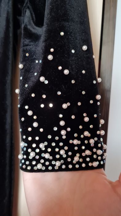Rochie catifea neagră