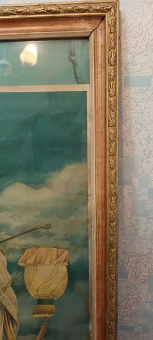 Винтажная рамка-багет с резьбой и золочением, 52×83 см, 1950-е гг.