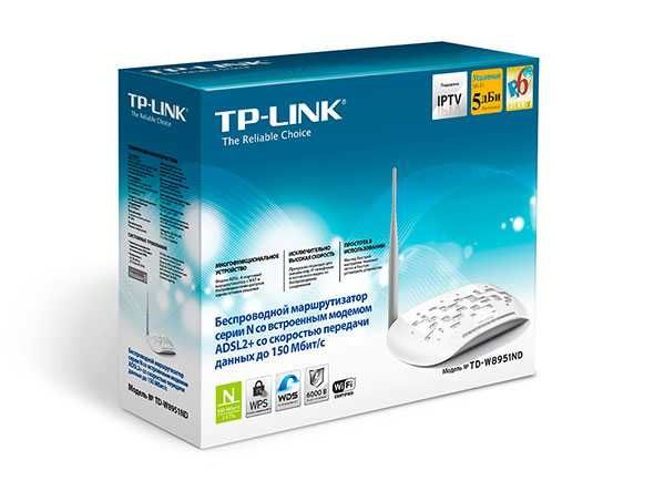 Маршрутизатор TP-Link TD-W8951ND  за 6 к