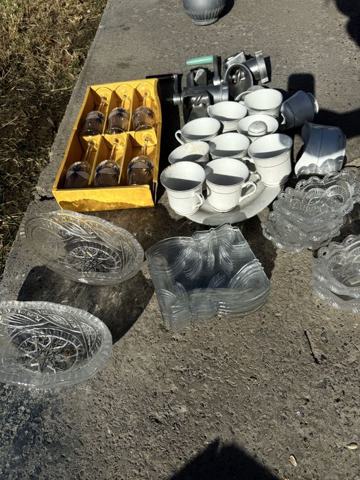 Набор посуды для чая и бокалы