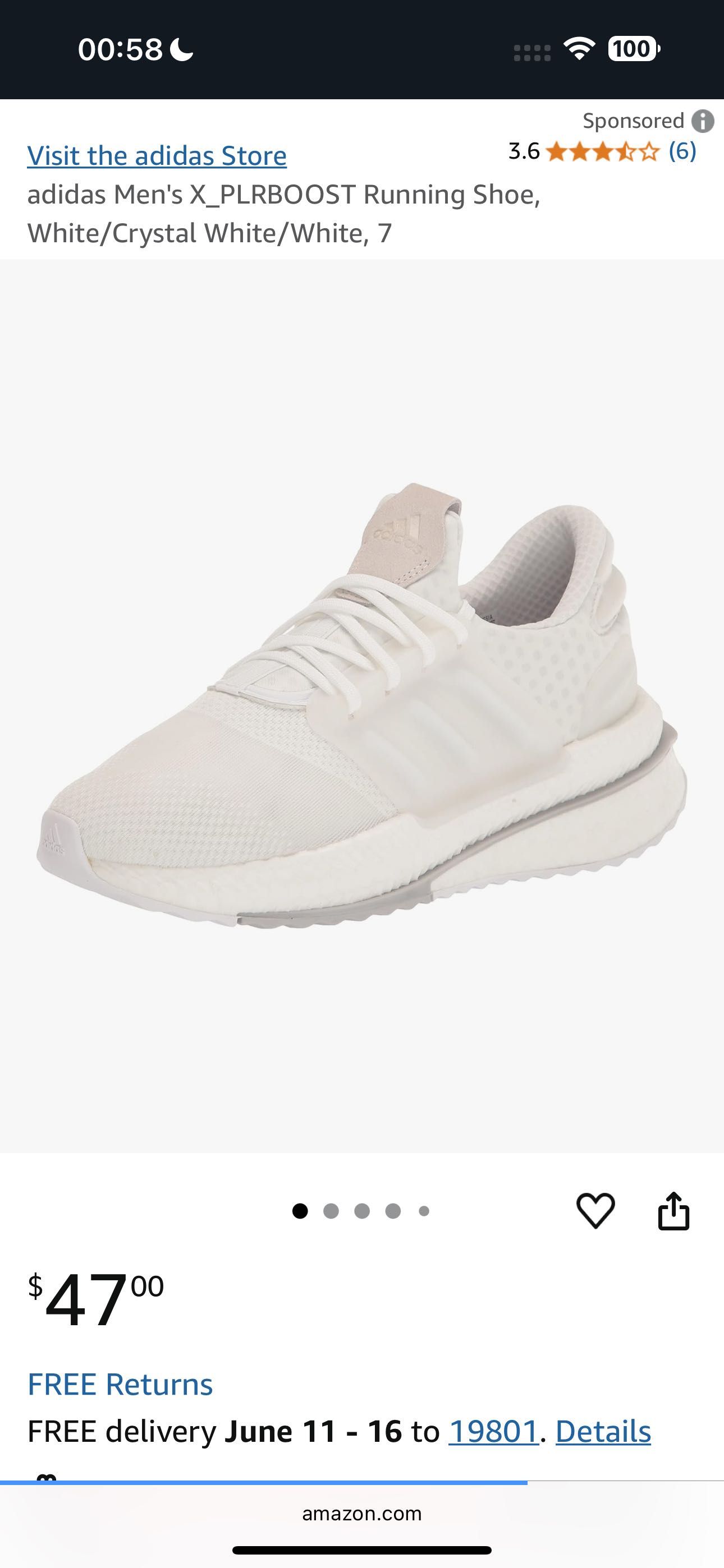adidas Men's X_PLRBOOST 42,5