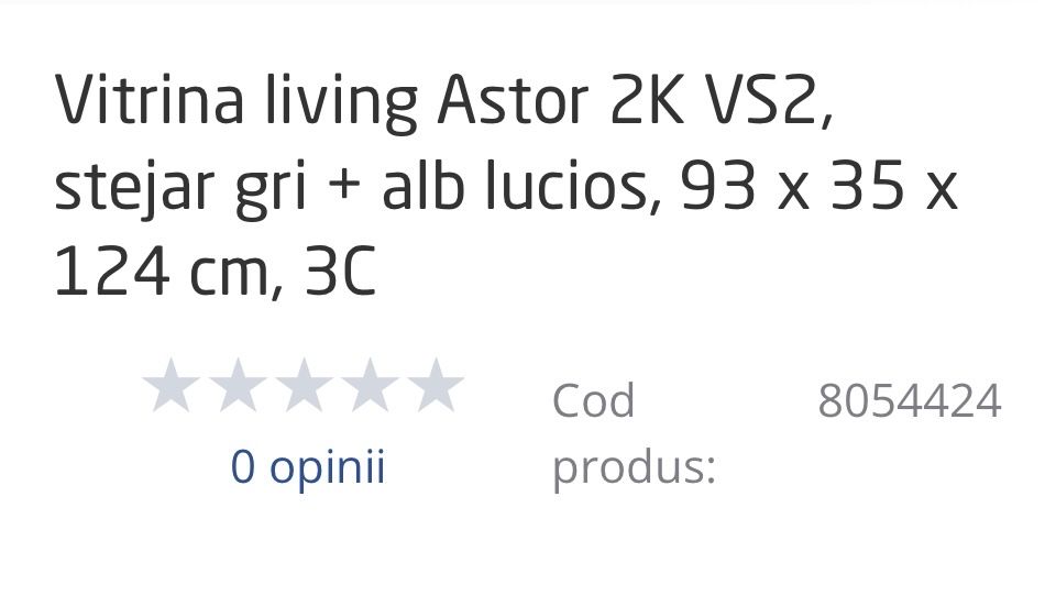 Vitrina/ comoda  living cu oglinda/semineu