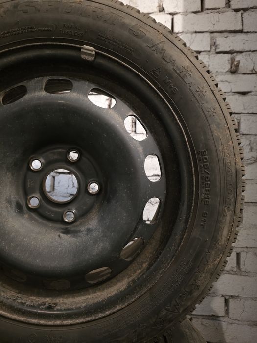205/55/16 джанти + зимни гуми 5х112, 57.1 за VW, Skoda,