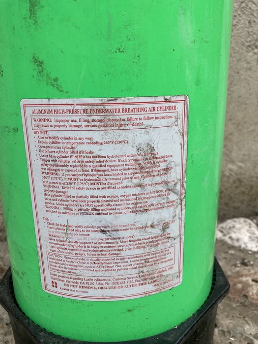 Butelie scufundari aluminiu ,12 L