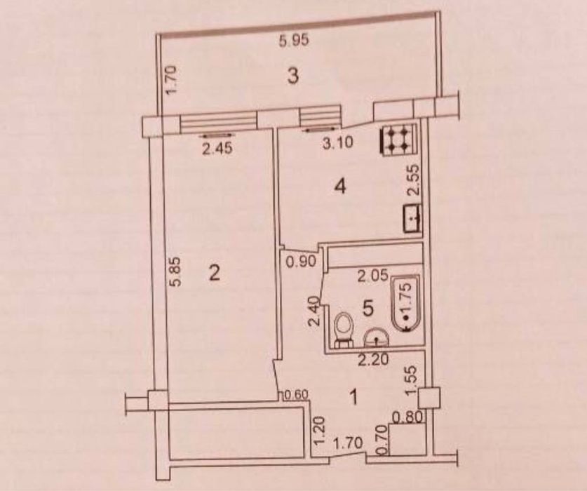 1в2/5/12 Паркентский 46м2