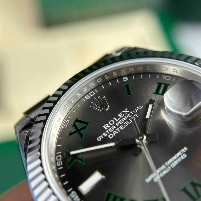 rolex datejust 41mm jubilee wimbledon сребро