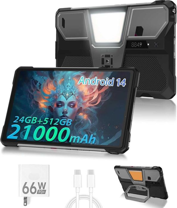 8849 Tank Pad E 24GB RAM 512GB ROM Таблет с Проектор, с IP68 защита