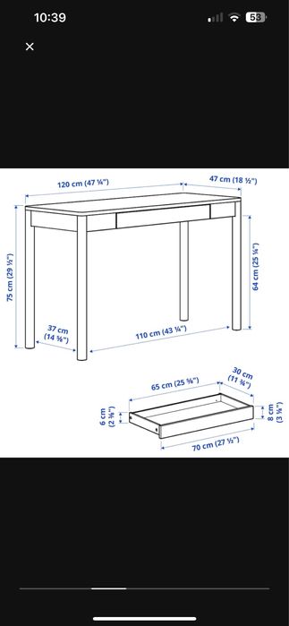 Birou Tonstad Ikea