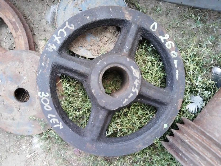 Fulie cu 2 curele cu diametrul de 26 cm