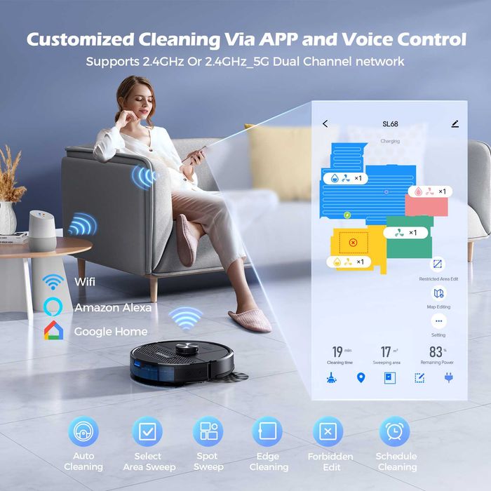Aspirator robot lubluelu wifi Garanție 36 luni
