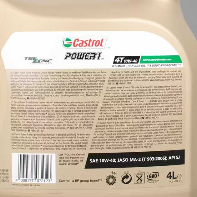 Продавам масло Castrol Power1 Semi-Synthetic Engine Oil 4L - 10w40